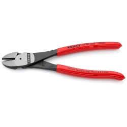 Szczypce tnące boczne 200 mm o zwiększonym przełożeniu tworzywo KNIPEX