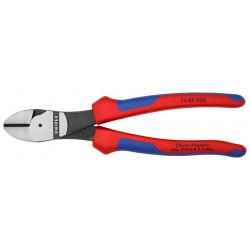 Szczypce tnące boczne o zwiększonym przełożeniu 200 mm KNIPEX