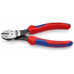 Szczypce tnące boczne 180 mm o zwiększonym przełożeniu sprężyna KNIPEX