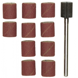 Końcówka szlifierska 10x10 mm Proxxon gr 150 korund + trzpień 10 szt.
