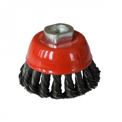 Szczotka doczołowa 65 mm/ M14 ABRABORO - drut splatany 0,5 mm BO