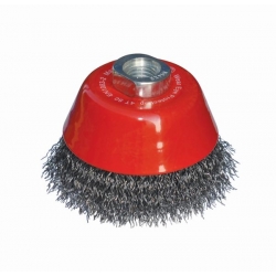 Szczotka doczołowa 80 mm/M14 ABRABORO - drut karbowany 0,3 mm