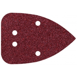 Papier szlifierski 96x136 mm Wolfcraft - gr. 80, perforowany, na rzep [10 szt.]