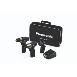 Zestaw PANASONIC  10.8V: EY7430 + EY7530 + EY3732, 2 x 1,5Ah Li-Ion 10.8V, ładowarka, opakowanie softbag
