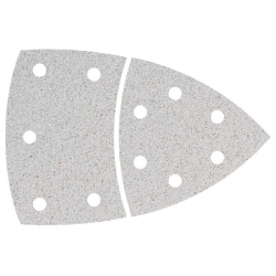 Papier szlifierski 95 mm Wolfcraft - gr. 80, perforowany, na rzep - do farby i lakieru [10 szt.]
