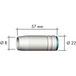 Dysza gazowa Cylindyczna 57mm BIZNEL