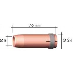 Dysza gazowa Stożkowa 76mm BINZEL