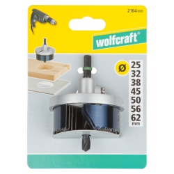 Otwornica uniwersalna 25,32,38,45,50,56,62 mm Wolfcraft