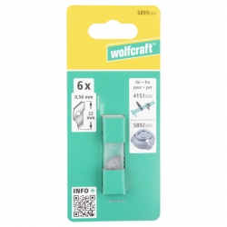 6x Ostrza wymienne 22mm Wolfcraft