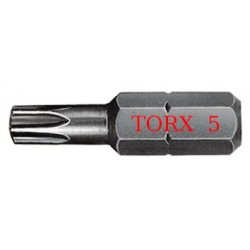 BIT końcówka do wkrętarek krzyżak TORX T5