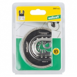 Brzeszczot segmentowy powlekany diamentem, 85 mm Wolfcraft - do multiszlifierek