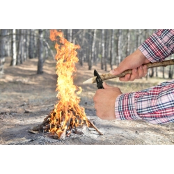 Nóż survivalowy aluminiowy składany Wolfcraft