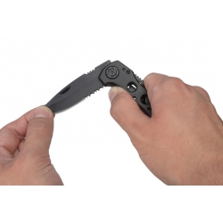 Nóż survivalowy aluminiowy składany Wolfcraft