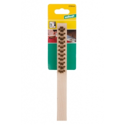 Szczotka ręczna 4-rzedowa 220 mm Wolfcraft - drut mosiężny