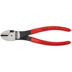 Szczypce tnące boczne 180 mm o zwiększonym przełożeniu tworzywo KNIPEX