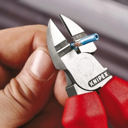 Szczypce tnące boczne do ściągania izolacji 160 mm KNIPEX