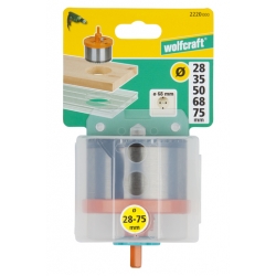 Otwornica uniwersalna 28,35,50,68,75 mm Wolfcraft PRO
