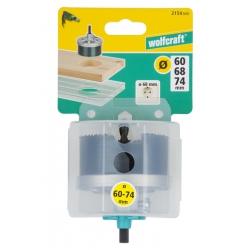 Otwornica uniwersalna 60, 68, 74 mm Wolfcraft SUPER