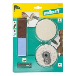 Zestaw polerski Wolfcraft HOBBY pasty, tarcze