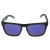 Modne okulary przeciwsłoneczne E08 CZARNE z niebieskim lustrem