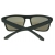 Modne okulary przeciwsłoneczne E08 CZARNE z niebieskim lustrem