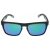 Modne okulary przeciwsłoneczne E08 CZARNE z niebiesko zielonym lustrem